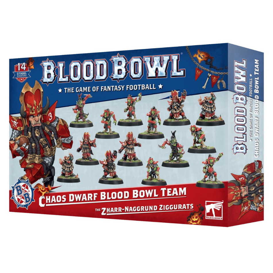 Chaos Dwarf Blood Bowl Team: The Zharr-Naggrund Ziggurats