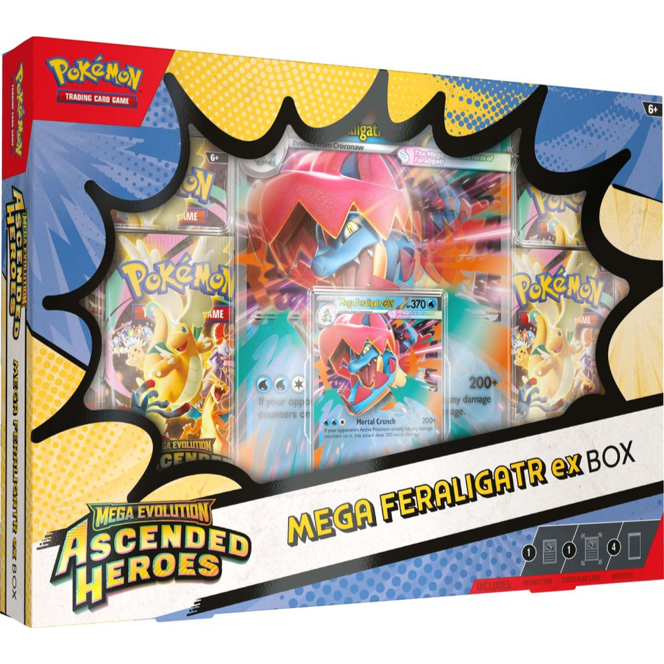 Mega Evolution—Ascended Heroes Mega Meganium ex Box, Mega Emboar ex Box, or Mega Feraligatr ex Box (ASSORTED)