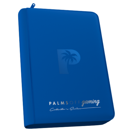 Palms Off Gaming - Collector's Series Top Loader Zip Binder 9 Pocket - BLUE Binder Palms Off Gaming Default Title