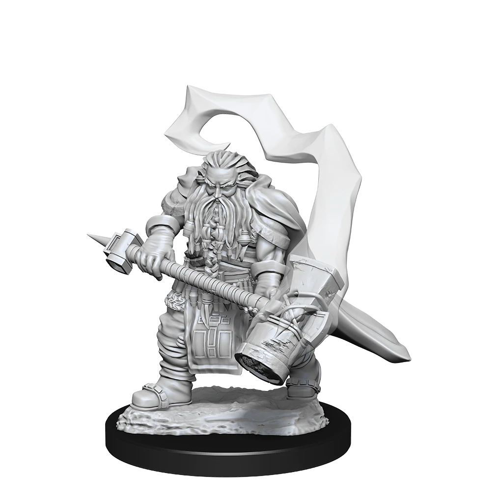 D&D Nolzurs Marvelous Unpainted Miniatures Dwarf Cleric Male Dungeons & Dragons WizKids   