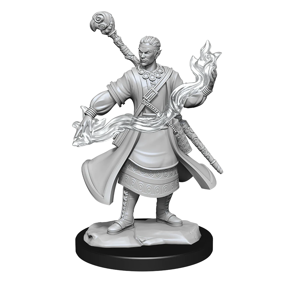 D&D Nolzurs Marvelous Unpainted Miniatures Half-Elf Wizard Male Dungeons & Dragons WizKids   