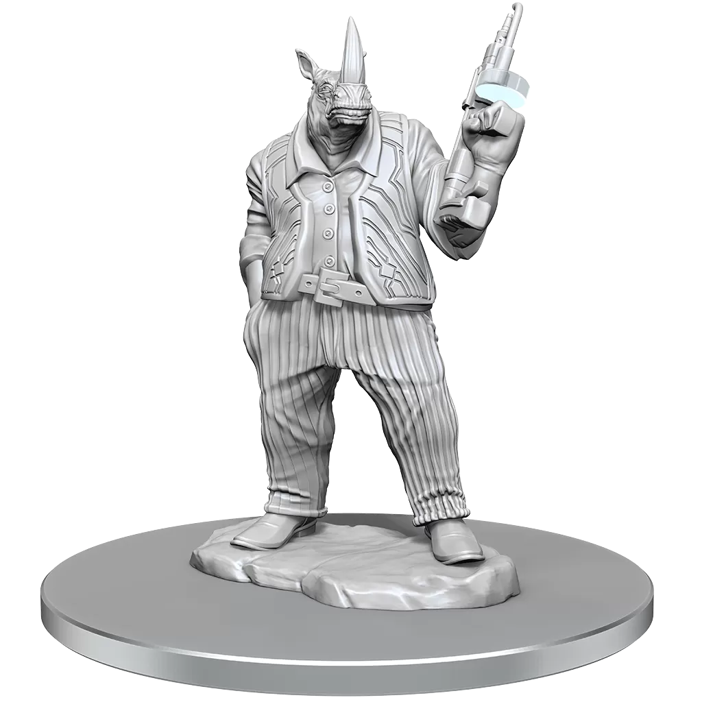 Magic The Gathering Unpainted Miniatures Freelance Muscle and Rhox Pummeler Dungeons & Dragons WizKids Default Title  