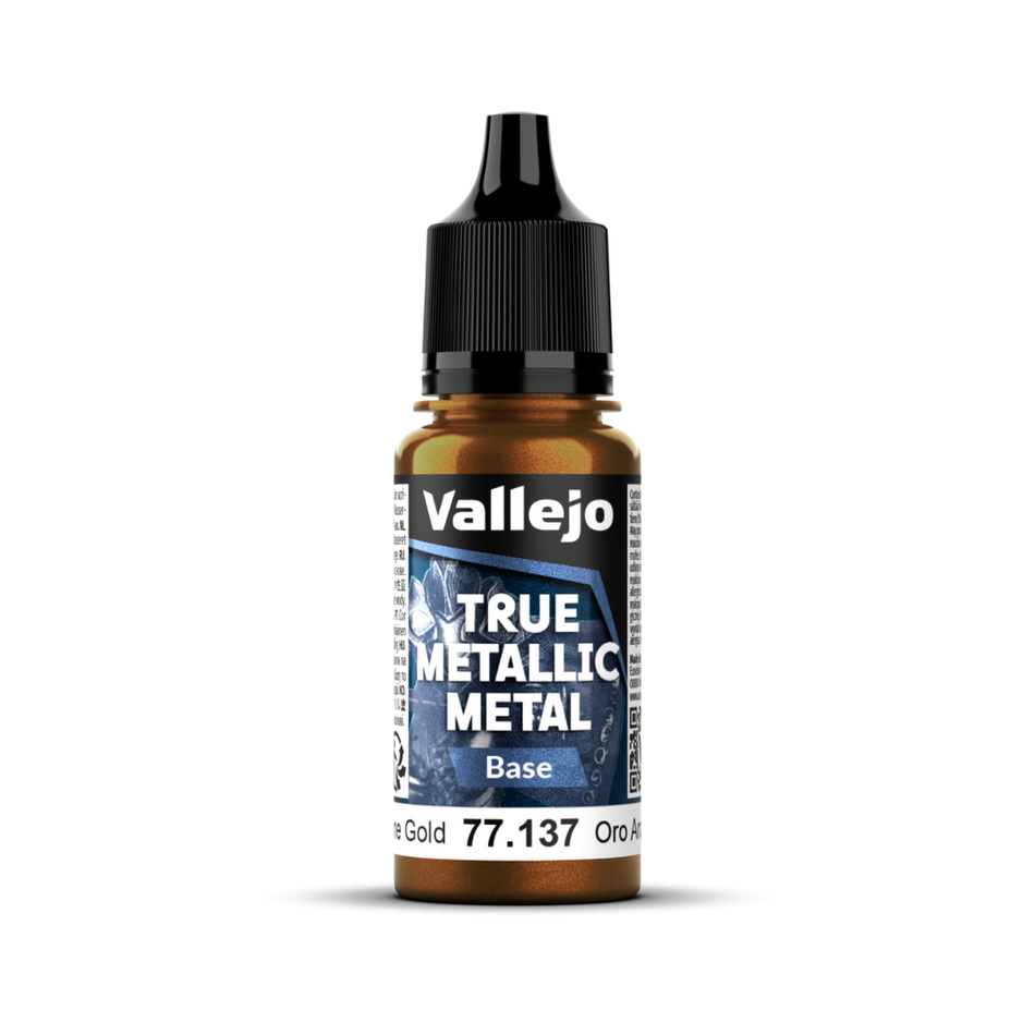 Vallejo True Metallic Metal: Base - Arcane Gold 18 ml Vallejo True Metallic Vallejo Default Title