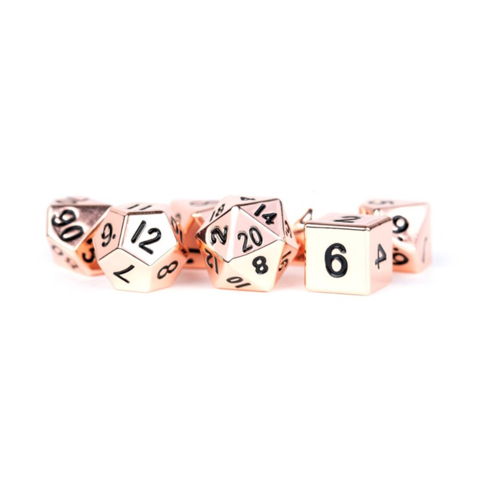 Fanroll: 16mm Metal Polyhedral Dice Set: Copper