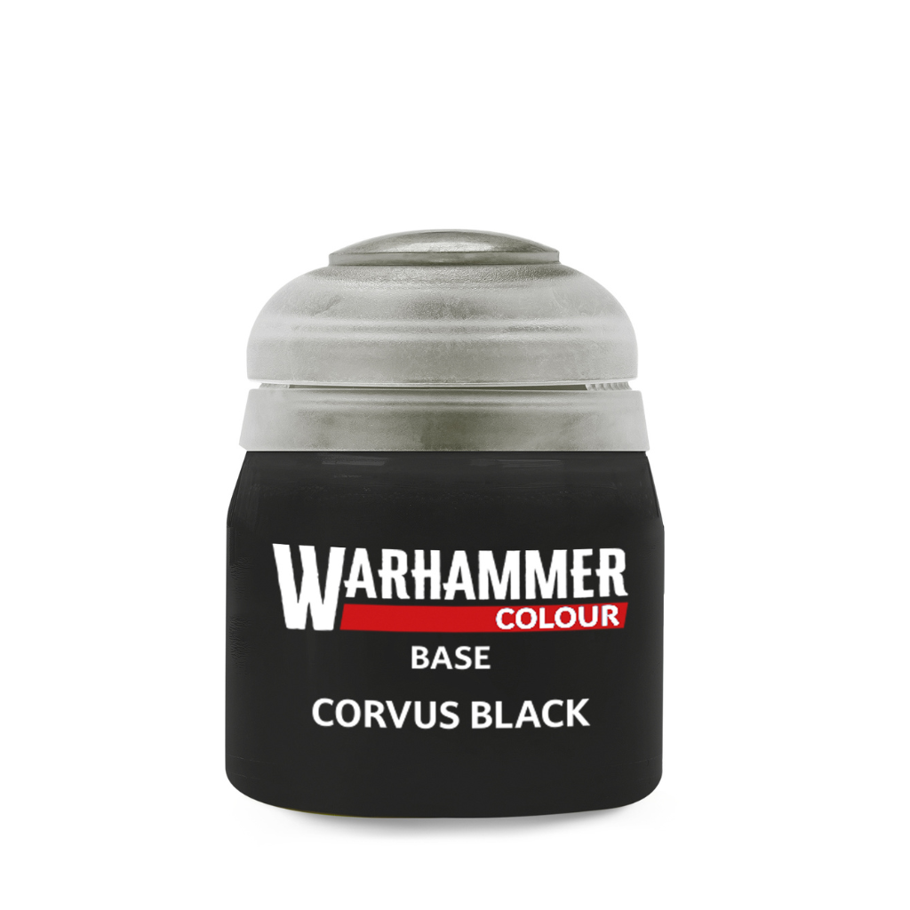 Warhammer Colour: Base - Corvus Black 12ml Citadel Base Warhammer Colour Default Title