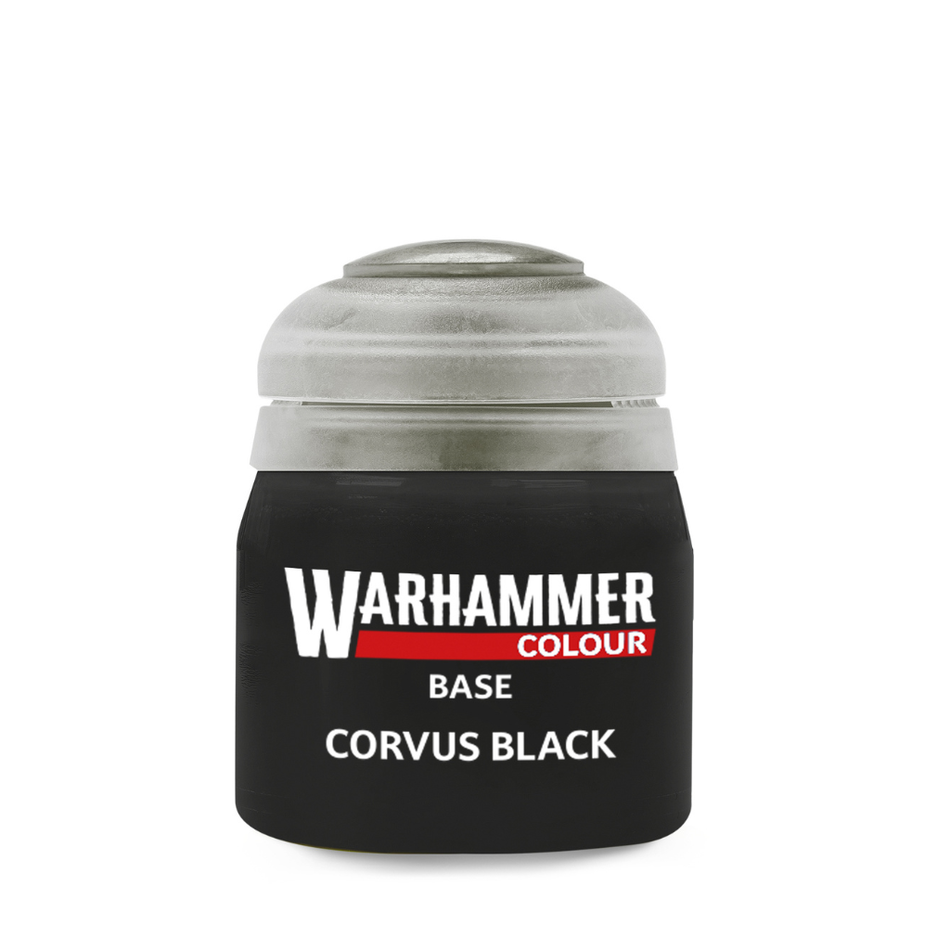 Warhammer Colour: Base - Corvus Black 12ml Citadel Base Warhammer Colour Default Title