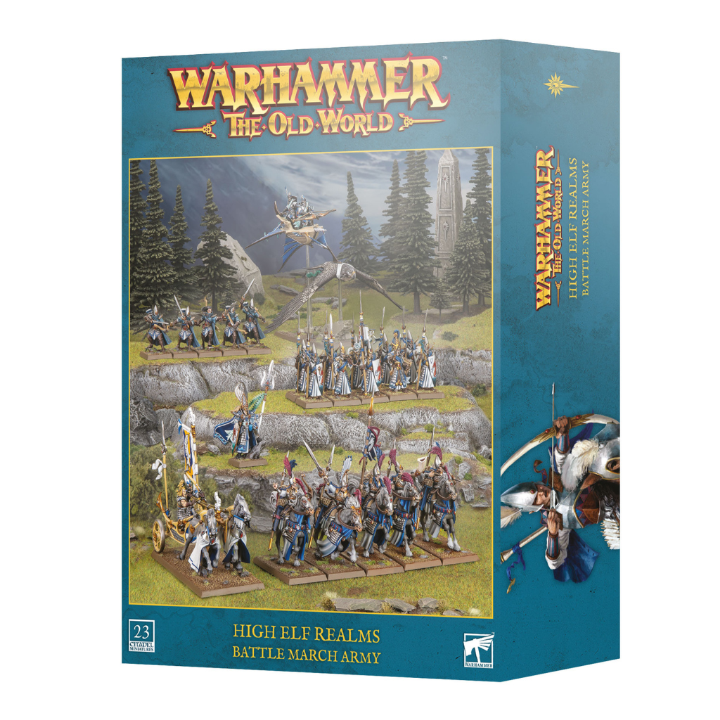 High Elf Realms: Battle March Army Warhammer: The Old World Games Workshop