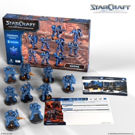 Starcraft Miniatures Games: Terran - Marine - Expansion Set Starcraft Archon Studio