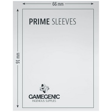 Gamegenic - Prime Card Sleeves - White (100 Sleeves Pack) Deck Box GameGenic   