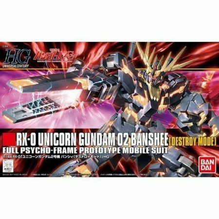 HGUC 1/144 BANSHEE DESTROY MODE Gundam Model Kit Bandai