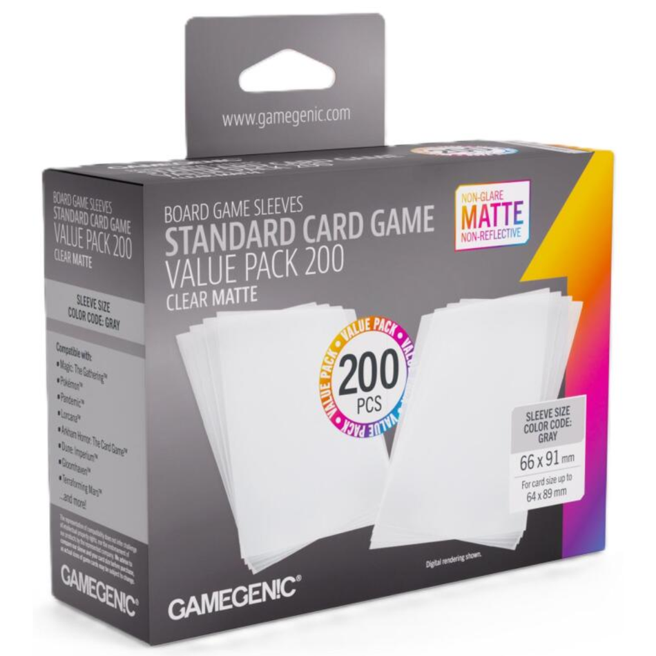Gamegenic - Matte - Board Game Standard Sleeves (200 pack) Deck Box GameGenic Default Title