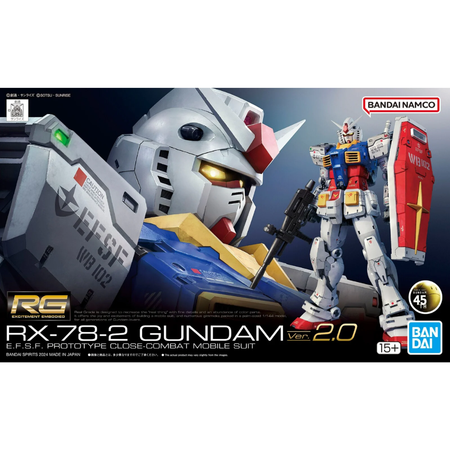 RG 1/144 RX-78-2 GUNDAM Ver.2.0 Gundam Model Kit Bandai Default Title