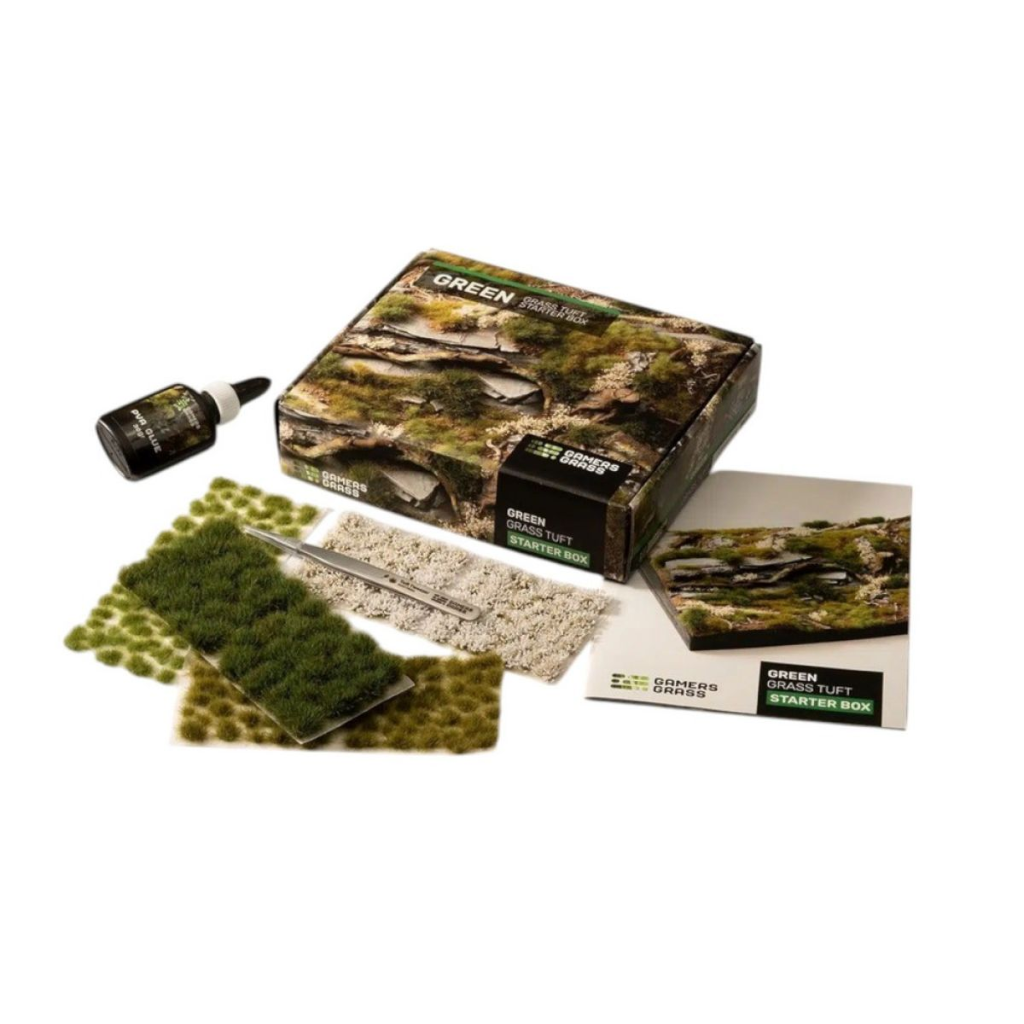Gamers Grass - Box Sets - Grass Tuft Starter Box - Green Gamers Grass Basing Gamers Grass