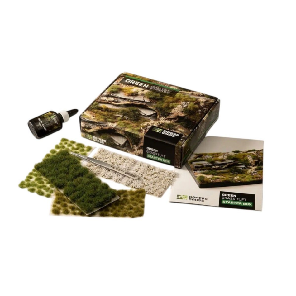 Gamers Grass - Box Sets - Grass Tuft Starter Box - Green Gamers Grass Basing Gamers Grass