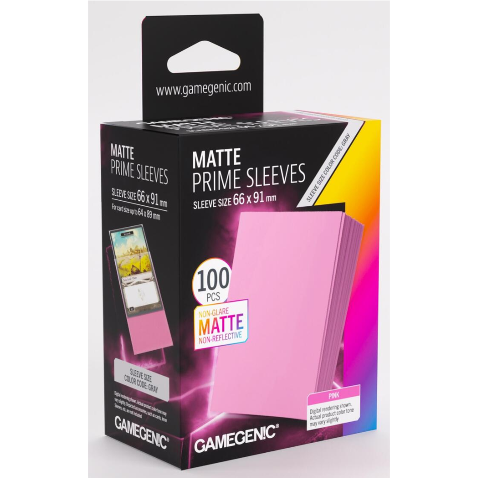 Gamegenic - Matte Prime Card Sleeves - Pink (100 Sleeves Pack) Card Sleeves GameGenic Default Title
