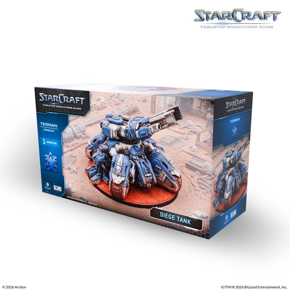 Starcraft Miniatures Games: Terran - Siege Tank - Expansion Set Starcraft Archon Studio Default Title