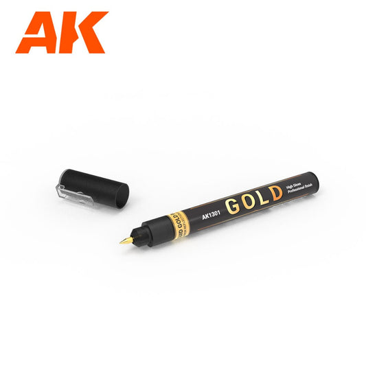 AK Interractive Auxiliaries - Gold Marker AK Brushes Irresistible Force Default Title  