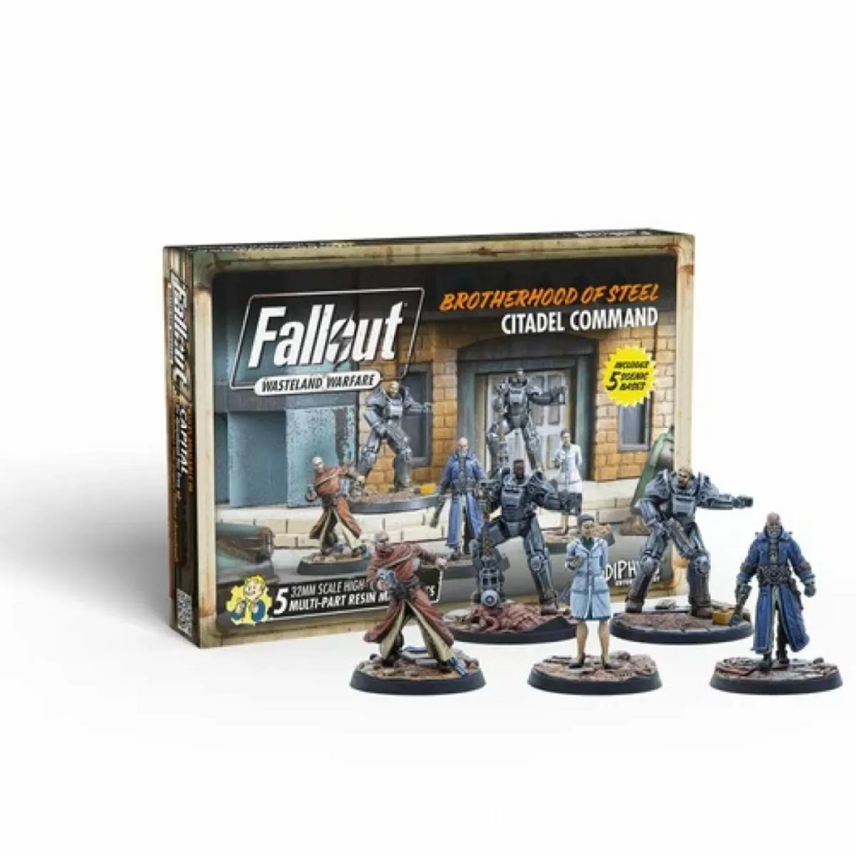 Fallout Wasteland Warfare - Brotherhood of Steel - Citadel Command Fallout Wasteland Warfare Modiphius Entertainment Default Title
