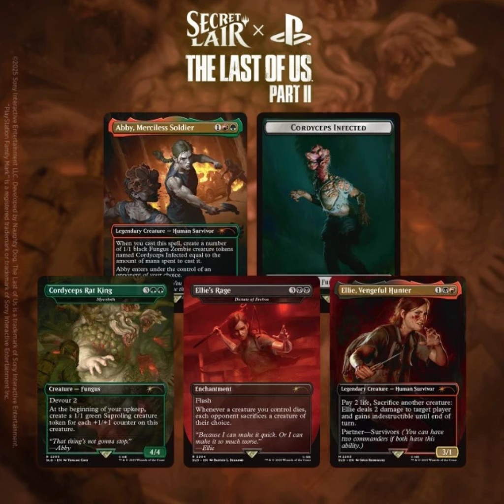 Magic Secret Lair x The Last of Us: Part II Magic The Gathering Wizards of the Coast Default Title