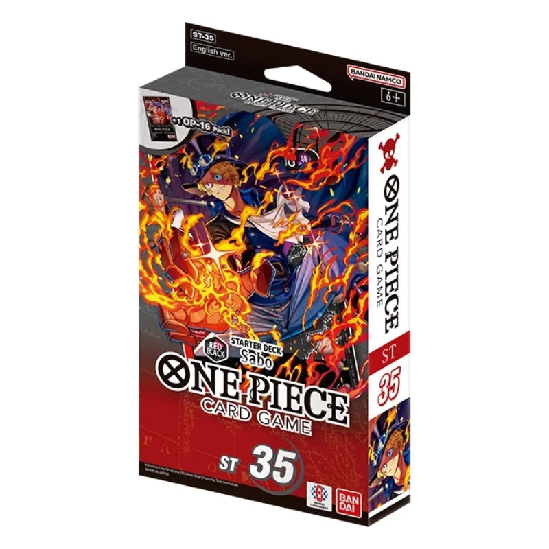 One Piece Card Game: STARTER DECK -RED/BLACK Sabo- [ST-35] One Piece Bandai Default Title