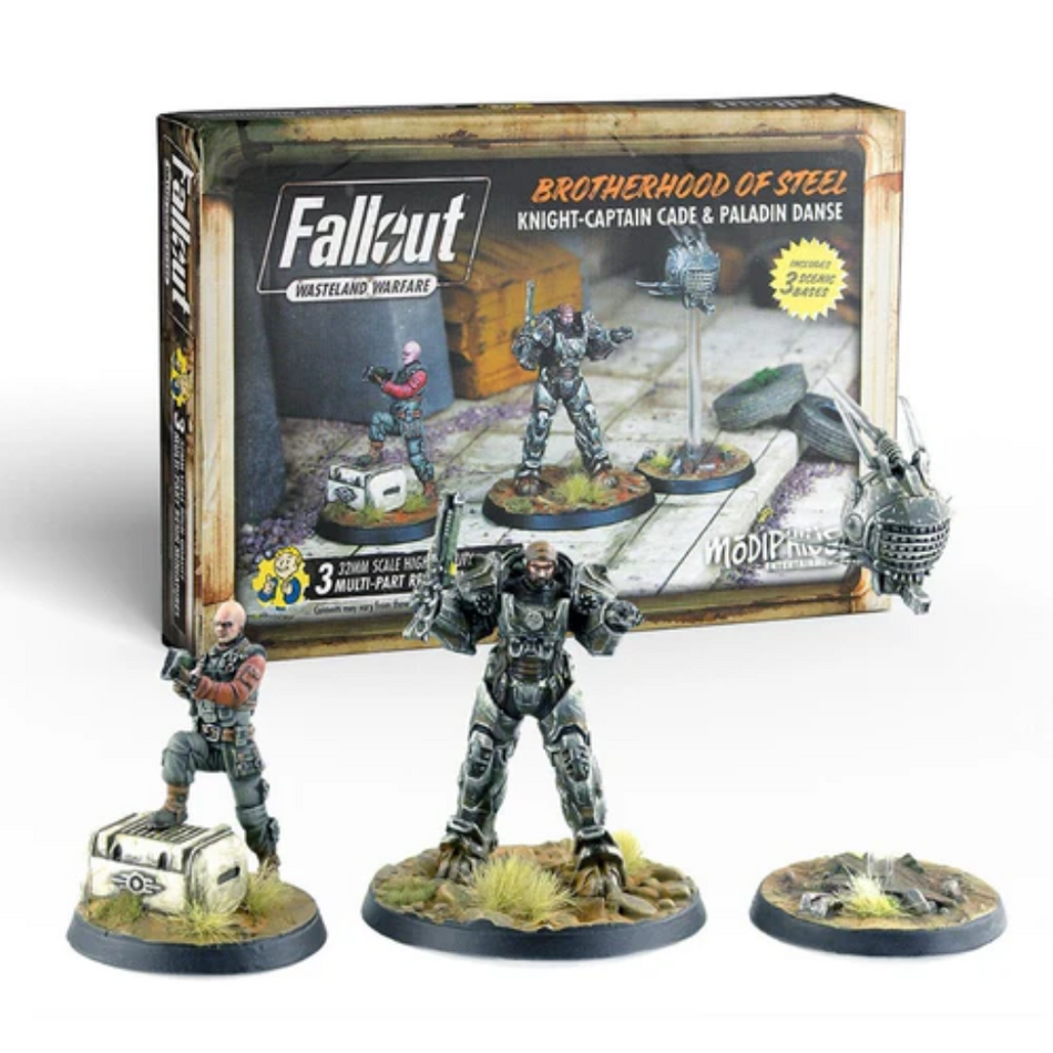 Fallout Wasteland Warfare - Brotherhood of Steel Knight Captain Cade & Paladin Danse Fallout Factions Modiphius Entertainment Default Title