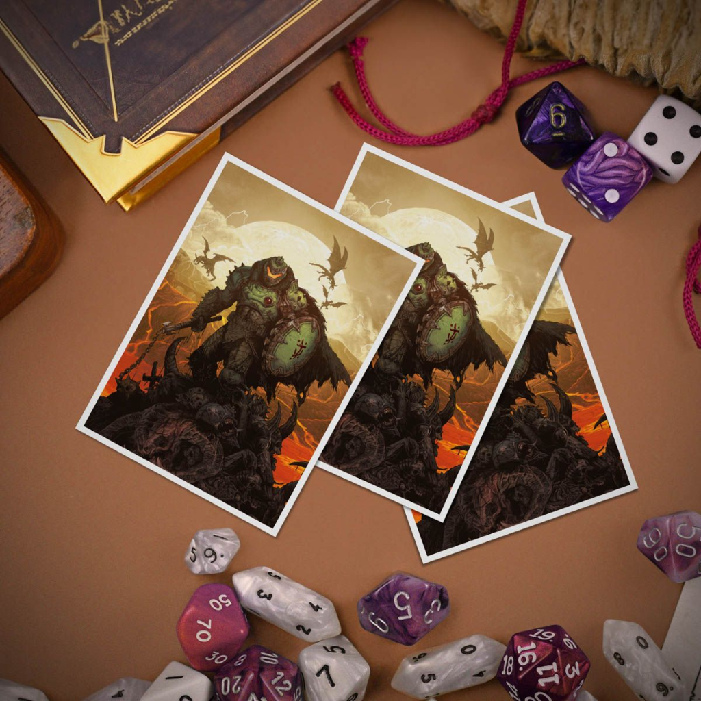 Ultra Pro: DOOM 105ct Apex Deck Protector Sleeves 2 for Bethesda - Doom Card Sleeves Ultra PRO