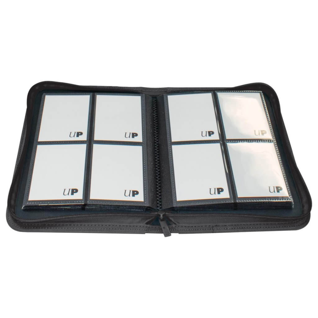 ULTRA PRO Binder - Vivid 4-Pocket Zippered Pro-Binder: Black Binder Ultra PRO