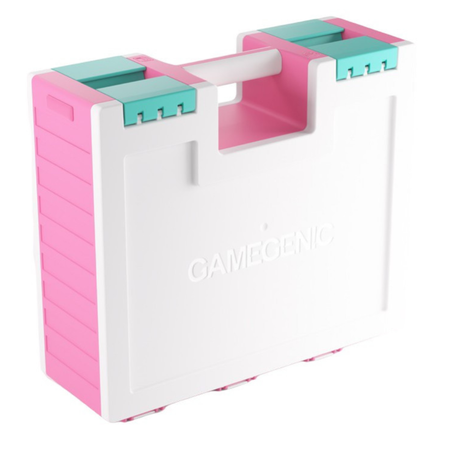 Gamegenic Game Castle Pink/White/Teal Deck Box GameGenic Default Title