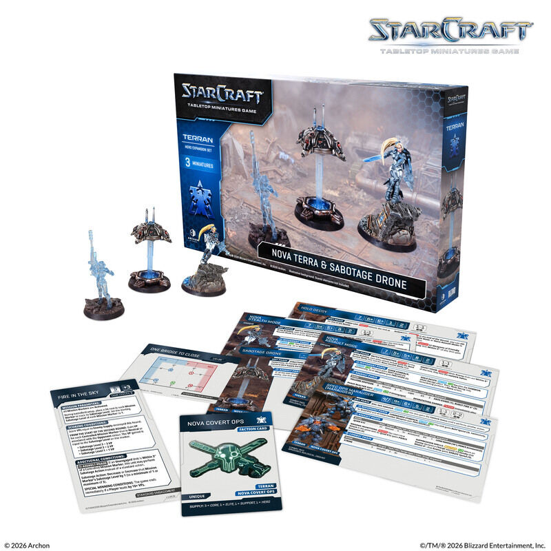 Starcraft Miniatures Games: Terran - Nova - Expansion Set *PREORDER* Starcraft Archon Studio
