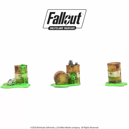 Fallout Wasteland Warfare - Terrain Expansion Radioactive Containers Fallout Factions Modiphius Entertainment Default Title