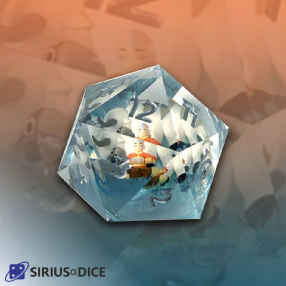 Sirius Dice - Magic the Gathering Avatar the Last Airbender 55mm Spindown d20 Dice Sirius Dice