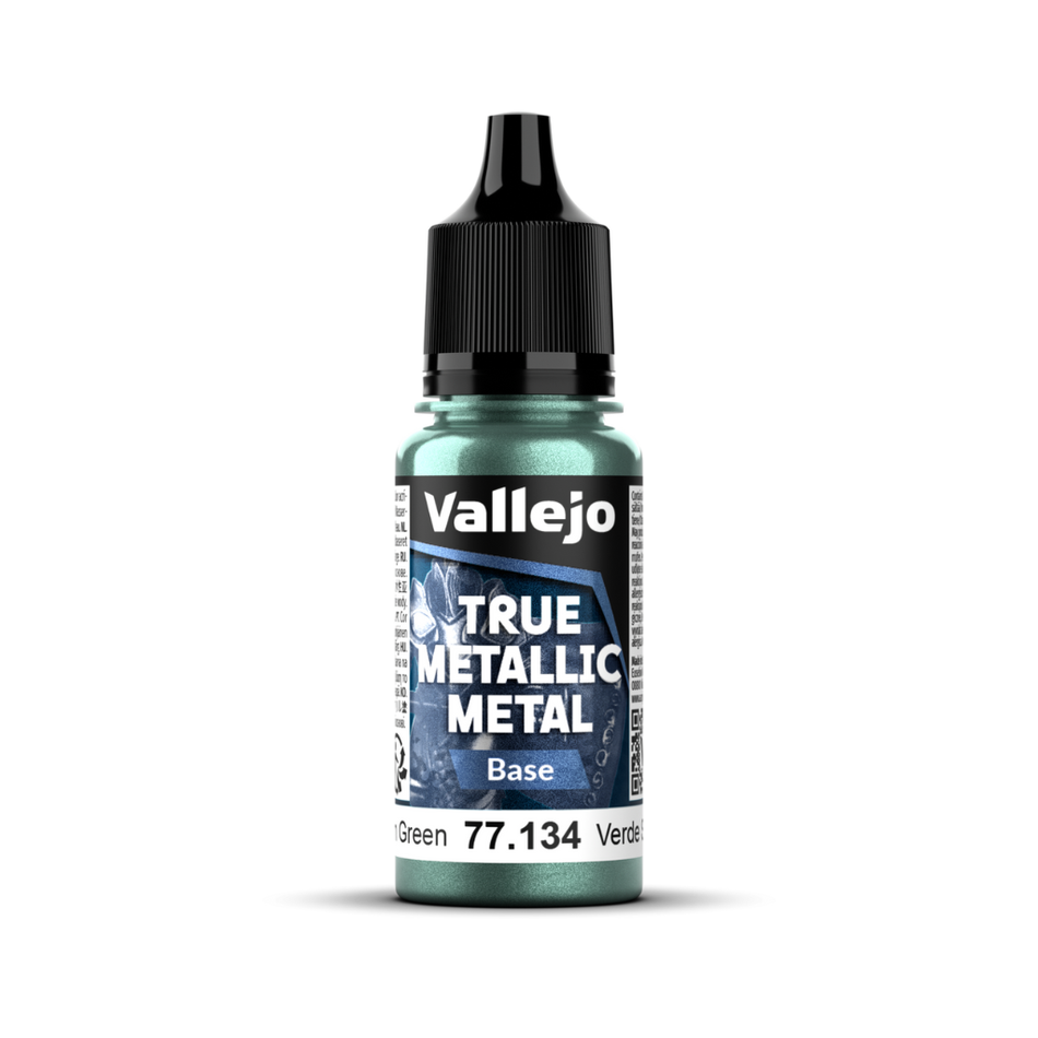 Vallejo True Metallic Metal: Base - Dusken Green 18 ml Vallejo True Metallic Vallejo Default Title