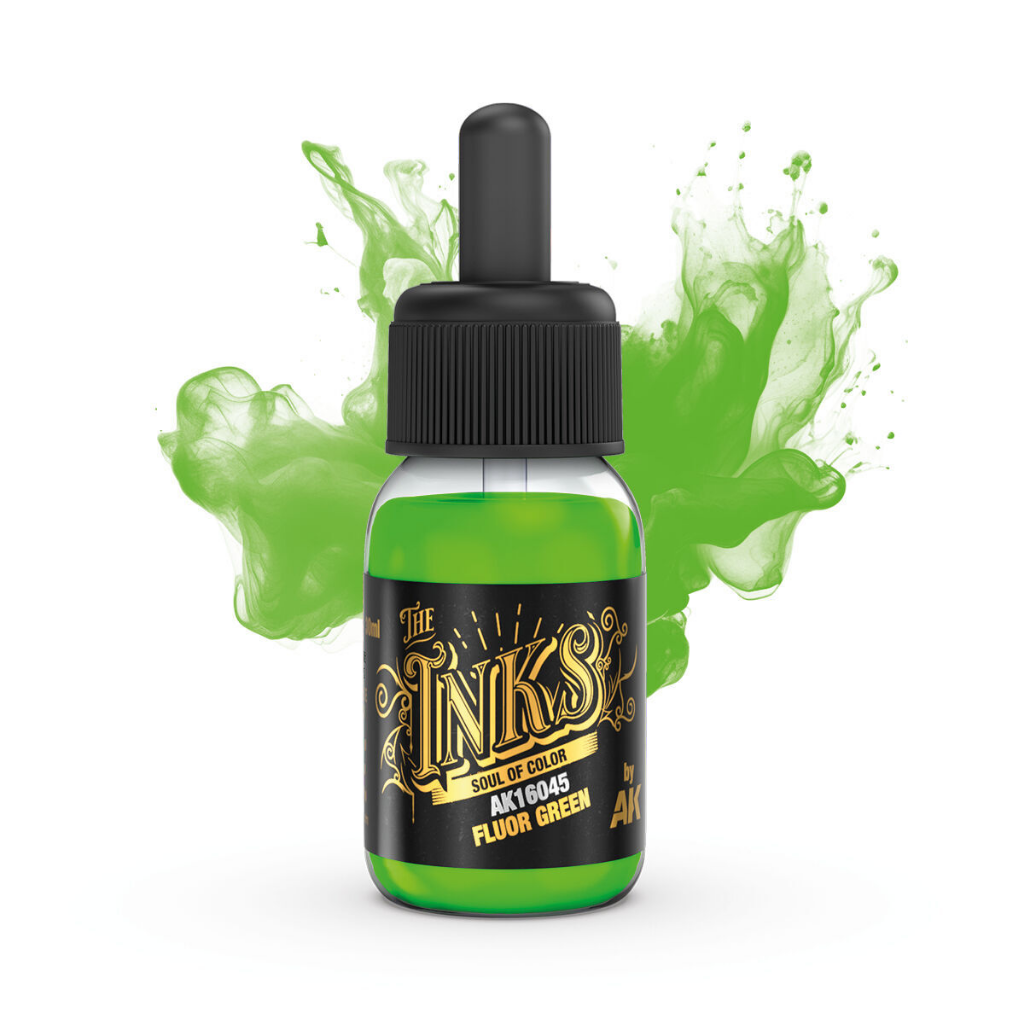 AK Interactive The INKS: Fluor Green 30ml Acrylic Ink AK Interactive AK Interactive Default Title