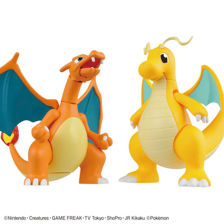POKEMON MODEL KIT CHARIZARD AND DRAGONITE Pokemon Model Kit Bandai Pokemon   