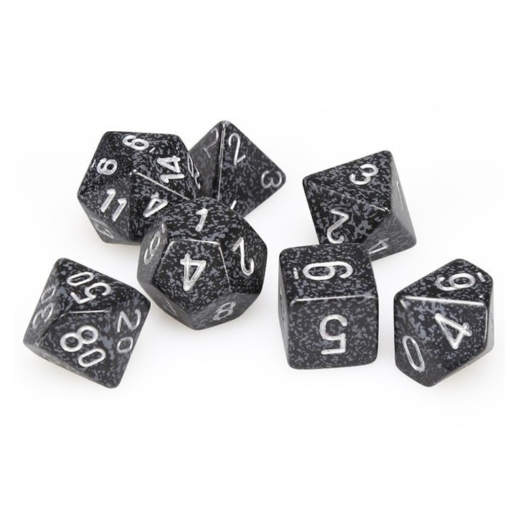 Chessex Speckled Polyhedral Ninja 7-Die Set Gaming Dice Chessex Dice Default Title  
