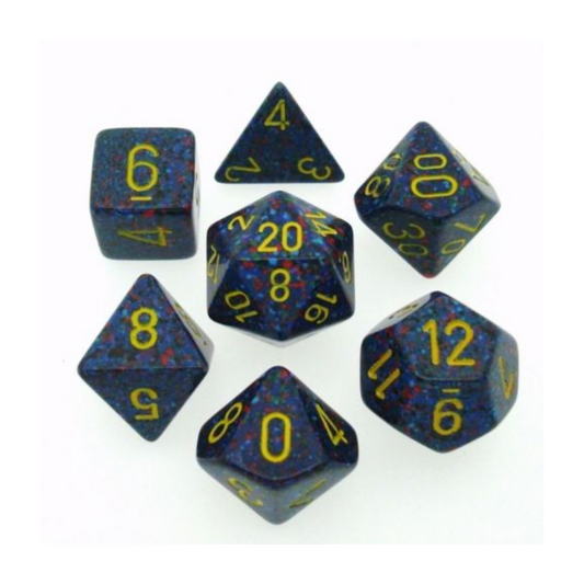 Chessex Speckled Polyhedral Twilight 7-Die Set Gaming Dice Chessex Dice Default Title  