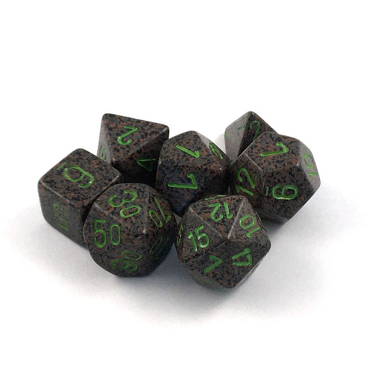 Chessex Speckled Earth 7-Die Set Gaming Dice Chessex Dice Default Title  