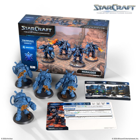 Starcraft Miniatures Games: Terran - Marauder - Expansion Set Starcraft Archon Studio