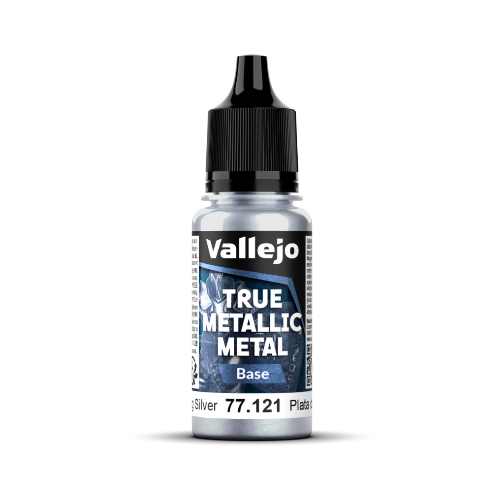 Vallejo True Metallic Metal: Base - Sterling Silver 18 ml Vallejo True Metallic Vallejo Default Title