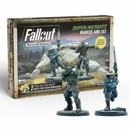 Fallout Wasteland Warfare - Super Mutants Marcus and Lily Fallout Factions Modiphius Entertainment Default Title