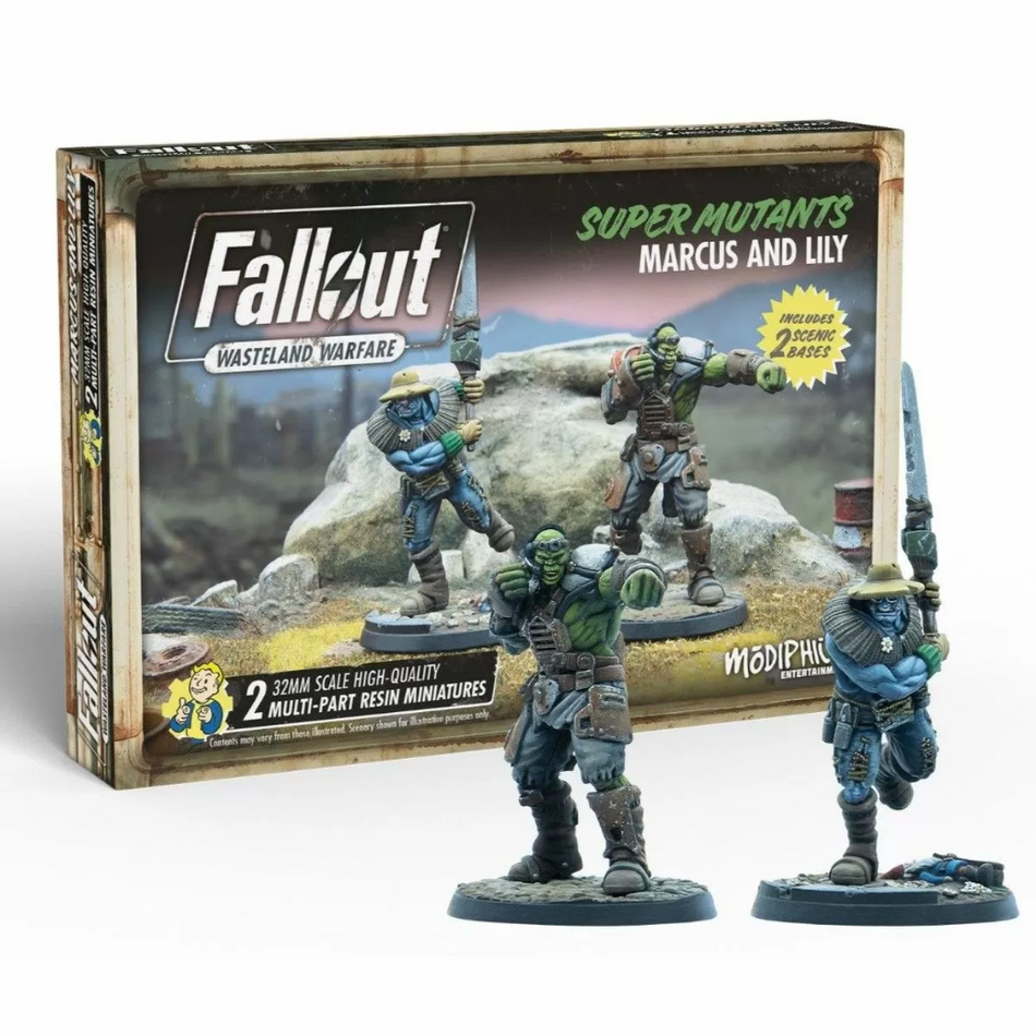 Fallout Wasteland Warfare - Super Mutants Marcus and Lily Fallout Factions Modiphius Entertainment Default Title