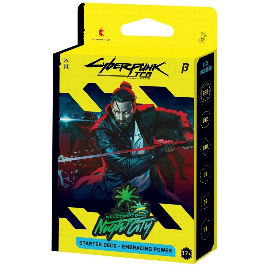 Cyberpunk TCG: BETA Starter Deck Display – Welcome to Night City: Embracing Power