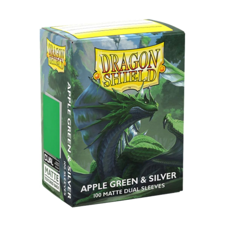 Dragon Shield: Sleeves – Matte Dual – Apple Green & Silver Card Sleeves Dragon Shield Default Title