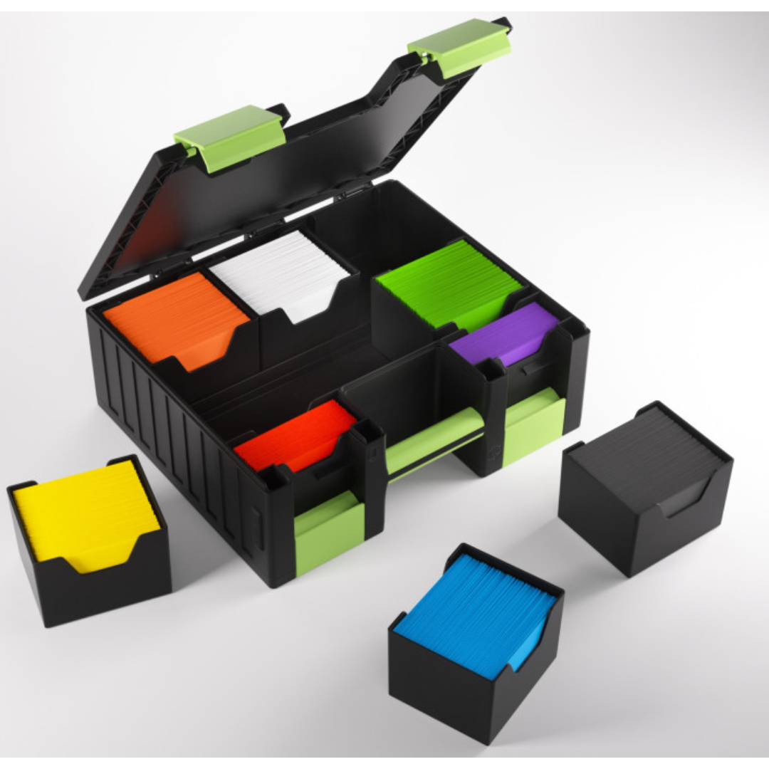 Gamegenic Game Castle Black/Green Deck Box GameGenic