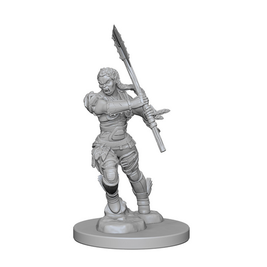 Pathfinder Deep Cuts Unpainted Miniatures Half-Orc Female Barbarian Pathfinder WizKids Default Title  