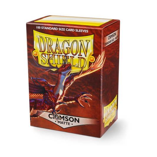 Sleeves - Dragon Shield - Box 100 - Crimson MATTE Dragon Shield Fantasy Flight Games Default Title  
