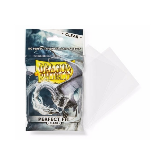 Dragon Shield Perfect Fit 100/pack Clear Sleeves Card Protectors Dragon Shield Default Title  