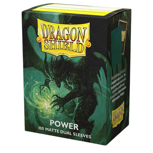 Dragon Shield Dual Matte 100 - Metallic Green (Power) Card Sleeves Dragon Shield Default Title  