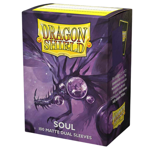 Dragon Shield Dual Matte 100 - Metallic Purple (Soul) Card Sleeves Dragon Shield Default Title  