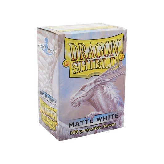Dragon Shield Matte 100 - White Card Sleeves Dragon Shield Default Title  